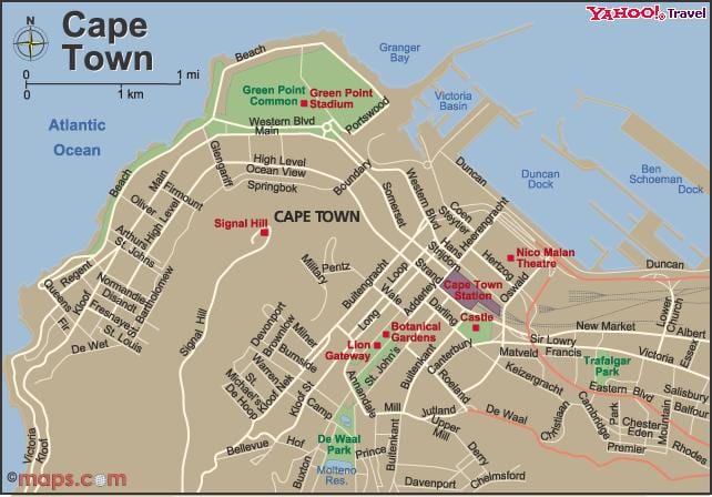 grad Cape Town mapu preglednik