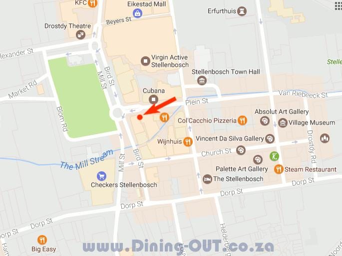 mapa dorp ulici Cape Town