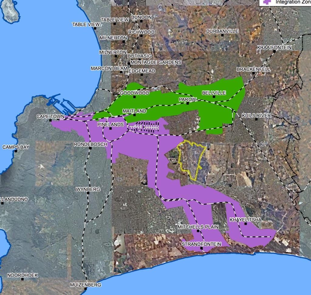 mapa gudvud Cape Town