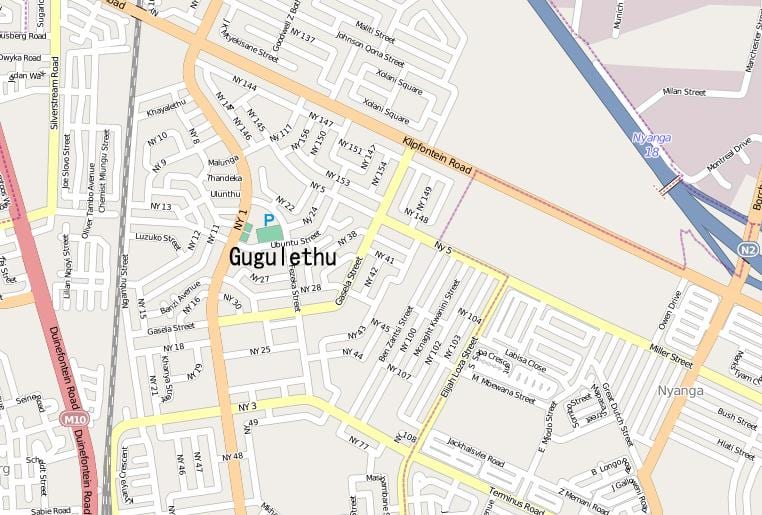 mapa gugulethu Cape Town