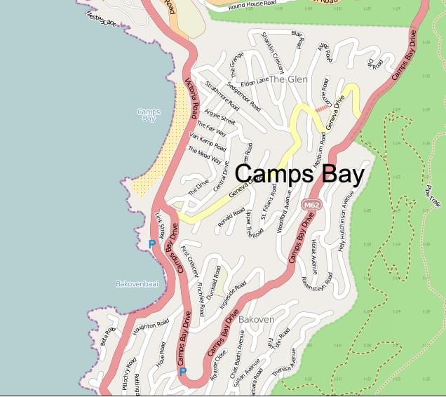 mapa logore beju