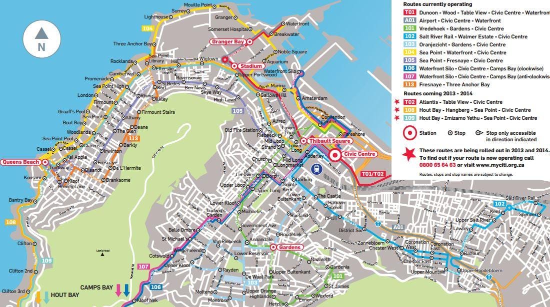 mapa zlatni strijela autobusnu rutu