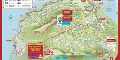 Karta u Cape Town-u grad hop na hop sa autobusa obilazak