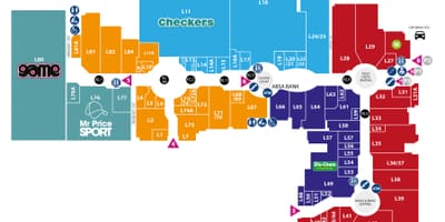 Mapa cape vrata tržnom centru