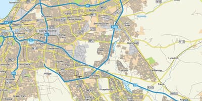 Mapa delft Cape Town
