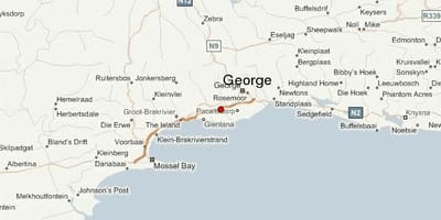 Mapa george Cape Town