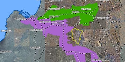 Mapa gudvud Cape Town