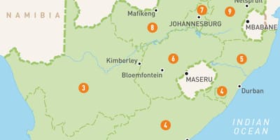 Cape Town sa mapom