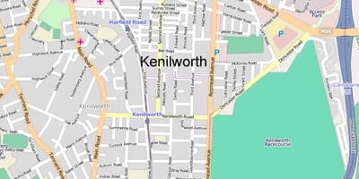 Mapa kenilwortha Cape Town