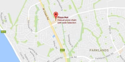 Mapa sunnydale Cape Town