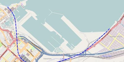 Mapa niz ulicu Cape Town