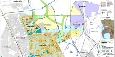 Mapa parklands Cape Town 